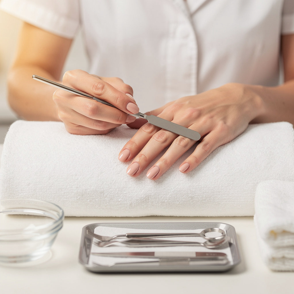 CREATIVE NAILS salon interior showcasing a clean, modern, and inviting environment for professional nail care in Santa Barbara